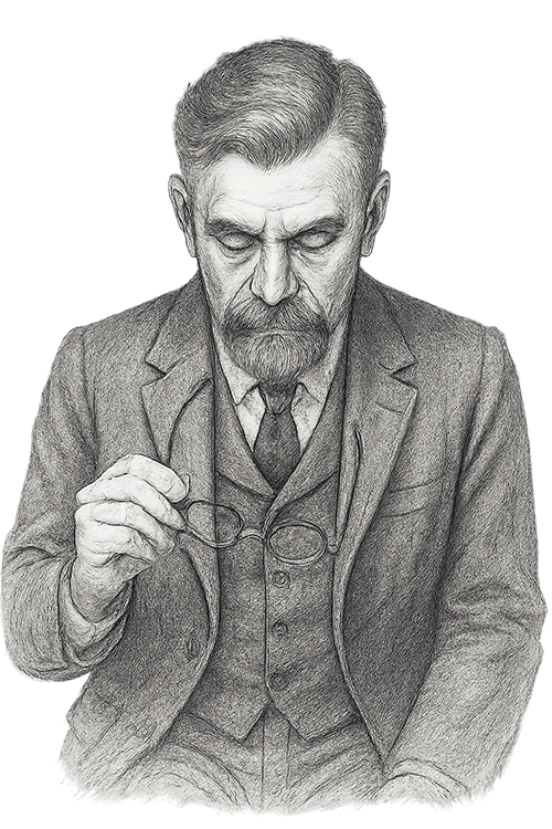 Zamyślony Władysław Reymont